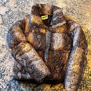 APPARIS Snake Skin  Puffer Jacket